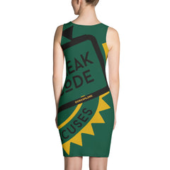 Freak style dress with all over logo - Dark Green ( DISCIPLINE )