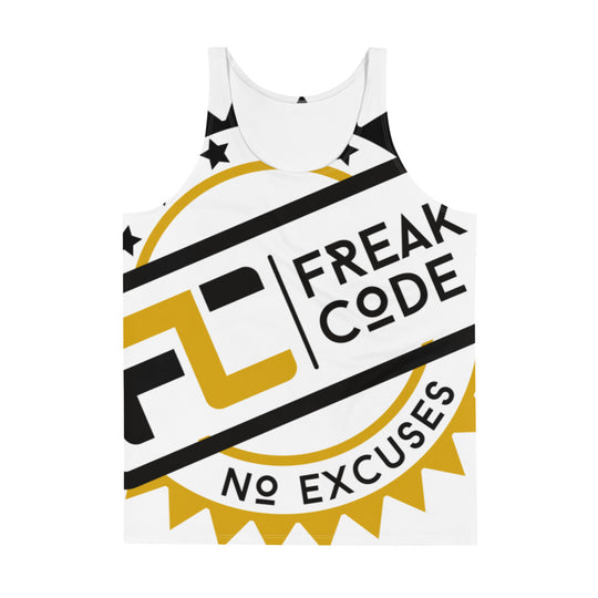 Unisex Tank Top with All Over Freak Code Logo